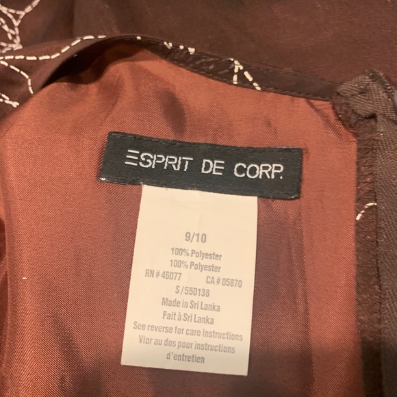 GREAT EMBROIDERED BROWN MAXI DRESS-9/10-firm price - Picture 7 of 8